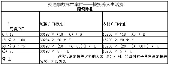 被扶养人生活费难点